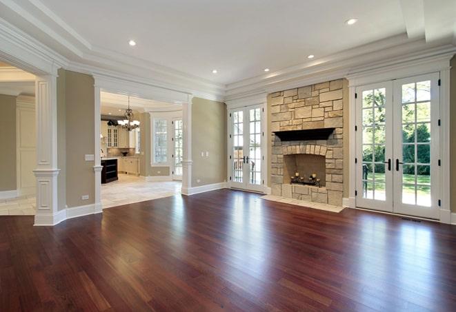 modern home interior with durable hardwood flooring